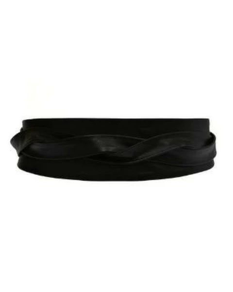 Wrap Leather Belt - Black | ADA Collection