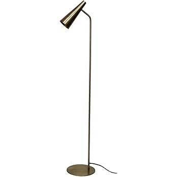 Moe's Home Collection Trumpet 1-Light Contemporary Metal Floor Lamp in Gold | Amazon (US)
