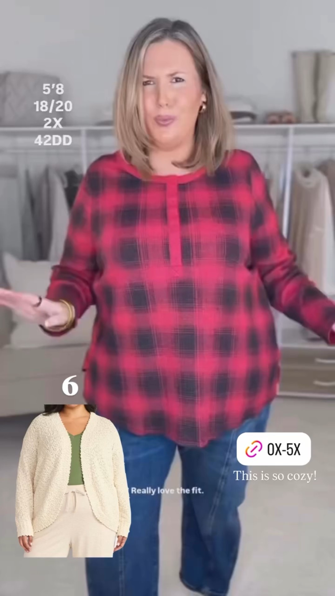 This is so cozy! Wearing a XXL in both and 20 in jeans!

Plus size fashion, everyday outfit, winter outfit ideas, affordable fashion, midsize fashion, mom style, ootd

#LTKOver40 #LTKPlusSize #LTKMidsize
