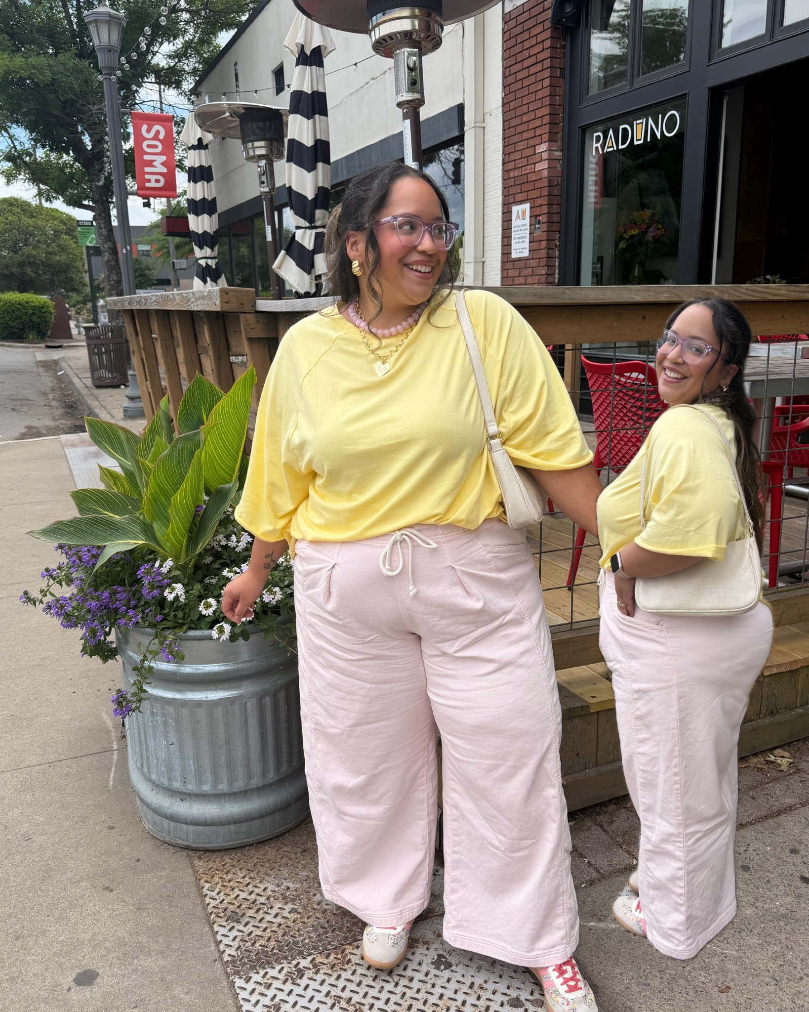 Girls date outfit inspo - spring lunch date! These pants are my new favorite and this over sized top is SOOO good 

#LTKSaleAlert #LTKPlusSize