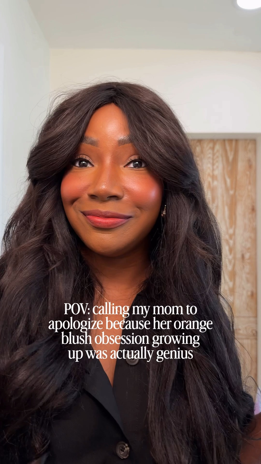 Momma knew what she was talking about 👏🏾🍊 

#orangeblush #summermakeuplook #creamblush #darkskinmakeup

#LTKmomlife #LTKgrwm #LTKBeauty