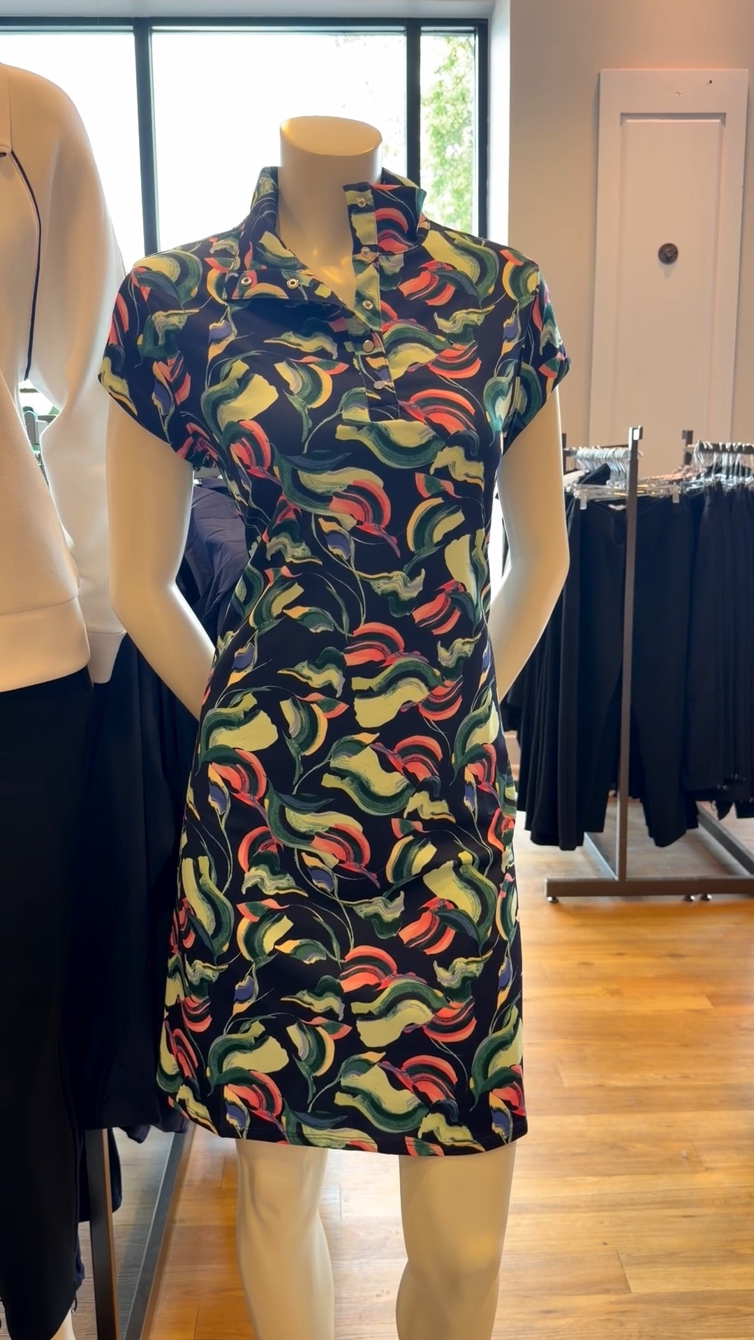 On sale!!Set the tone for the season in our new Zenergy® UPF Blooms Polo Dress. Sporty meets inspirational, featuring innovative UPF construction, cozy pockets and thoughtful finishing touches that perfect this snap front dress.

Soft-stretch, wrinkle-resistant, fast-drying UPF 50+ knit.
I am 5’7” 130 #’s and I wear a size 0 in Chico’s unique sizing. 

#LTKOver40 #LTKSaleAlert #LTKActive