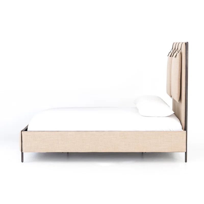 Zain Upholstered Metal Standard Bed | Wayfair North America
