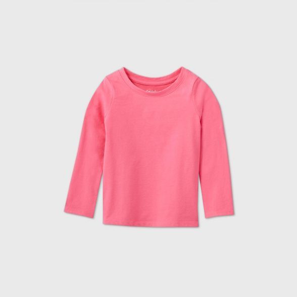 Toddler Girls' Solid Long Sleeve T-Shirt - Cat & Jack™ | Target