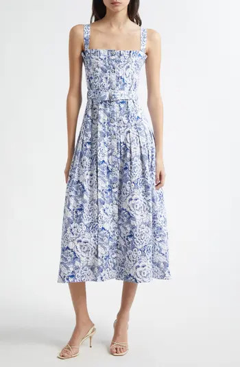 Cinq à Sept Floral Print A-Line Dress | Nordstrom | Nordstrom