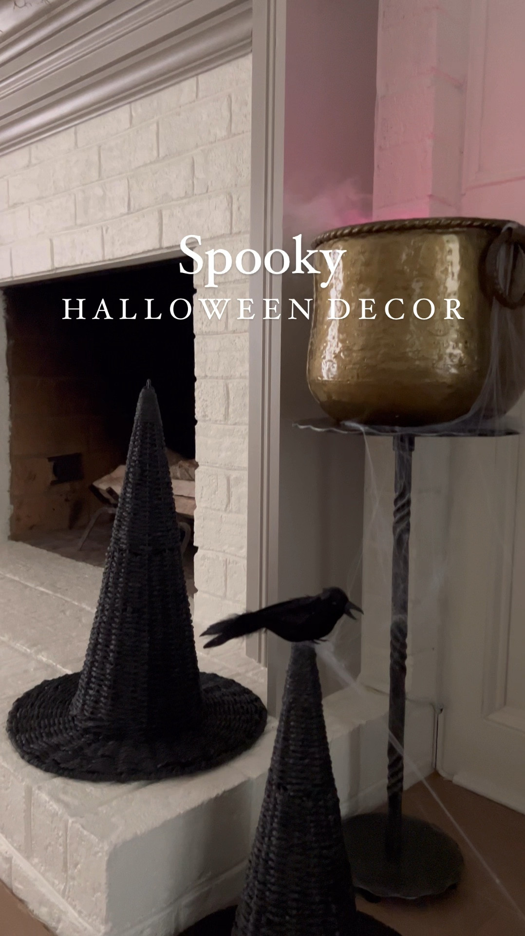 Halloween Decor | witch hats | Kirklands | McGee & co dupe | cauldron | fog mister | cauldron mister | gold cauldron | plant stand | cocktail table | black bird decor | Amazon | Michael’s | neutral Halloween decor | spooky Halloween decor 


#LTKSeasonal #LTKVideo #LTKHome