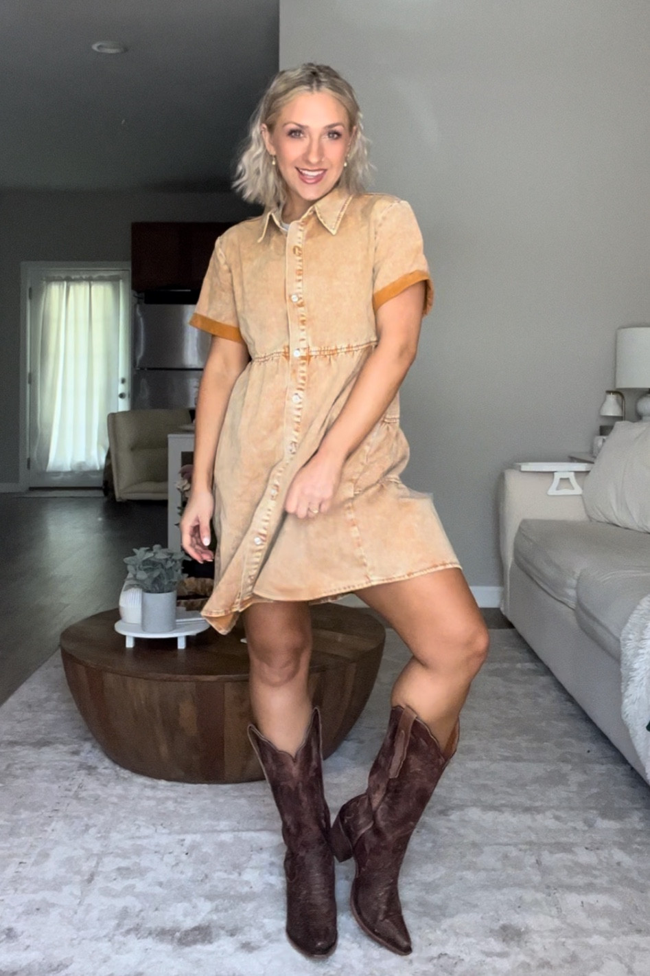 Baby doll dress for any & every occasion! 
Boots are Dan Post 

#LTKGiftGuide #LTKSeasonal #LTKFind