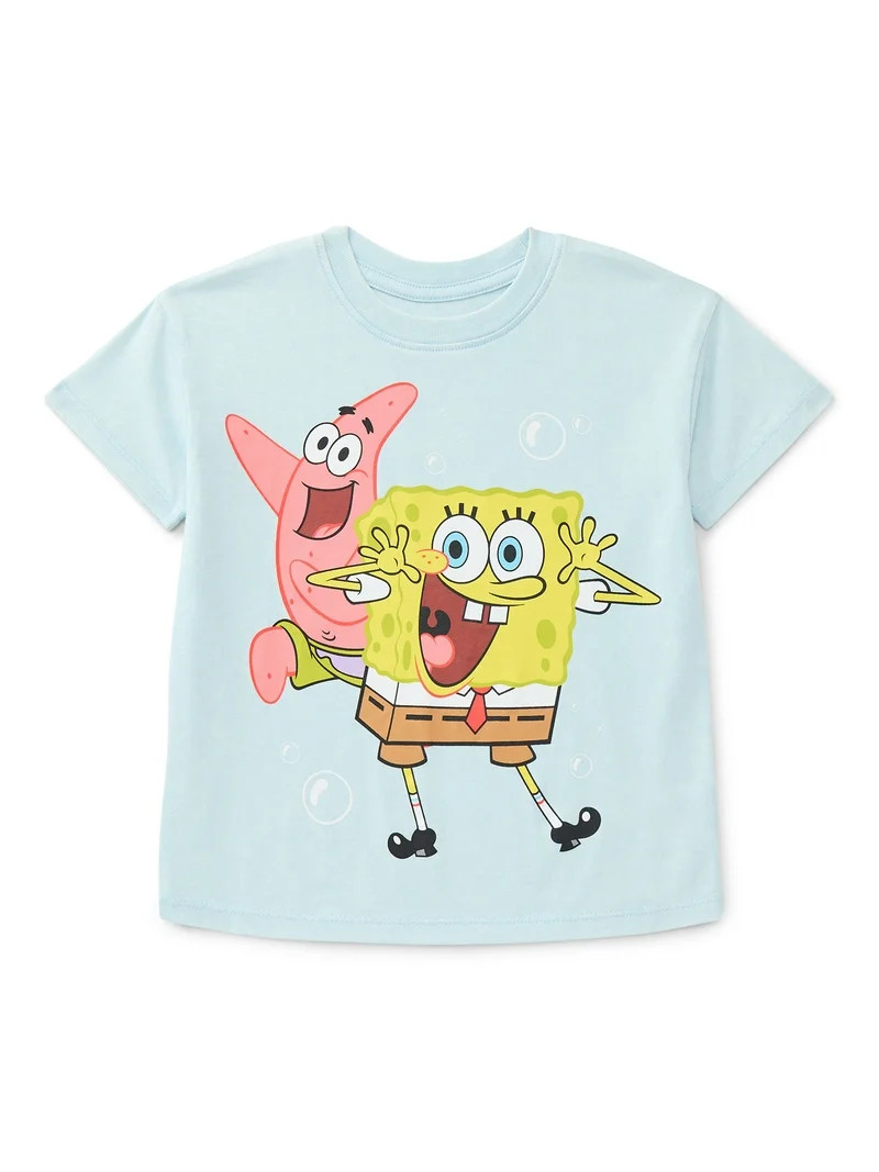 SpongeBob SquarePants Unisex Toddler Graphic Tee with Short Sleeves, Sizes 12M-5T | Walmart (US)