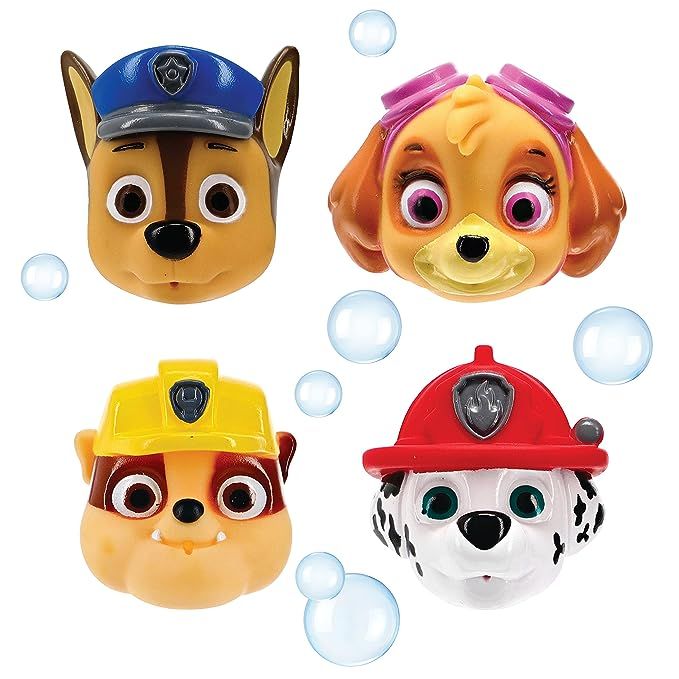 Nickelodeon's PAW Patrol Chase, Marshall, Rubble, and Skye Squirt Toy Set for Childrens' Bath Tim... | Amazon (US)