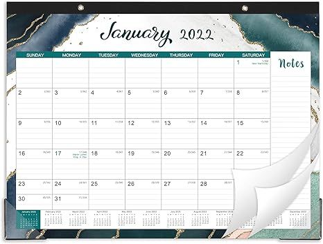 Desk Calendar 2022-18 Monthly Desk/Wall Calendar 2-in-1,17" x 22", January 2022 - June 2023, Thic... | Amazon (US)