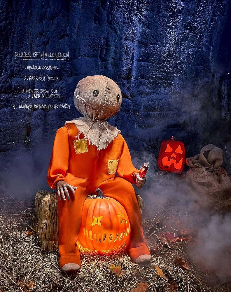 Spirit Halloween Trick \u2019r Treat 3 Ft 4 In Sam Animatronic, Officially Licensed, Animated Hor... | Amazon (US)
