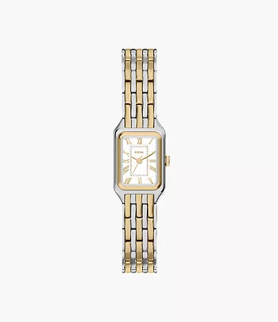 Raquel Mini Three-Hand Two-Tone Stainless Steel Watch | Fossil (US)