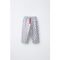Zara - Polka Dot Wide Leg Pants - Light Blue - 1½ Years (33,9 Inches) - Kids | Zara US