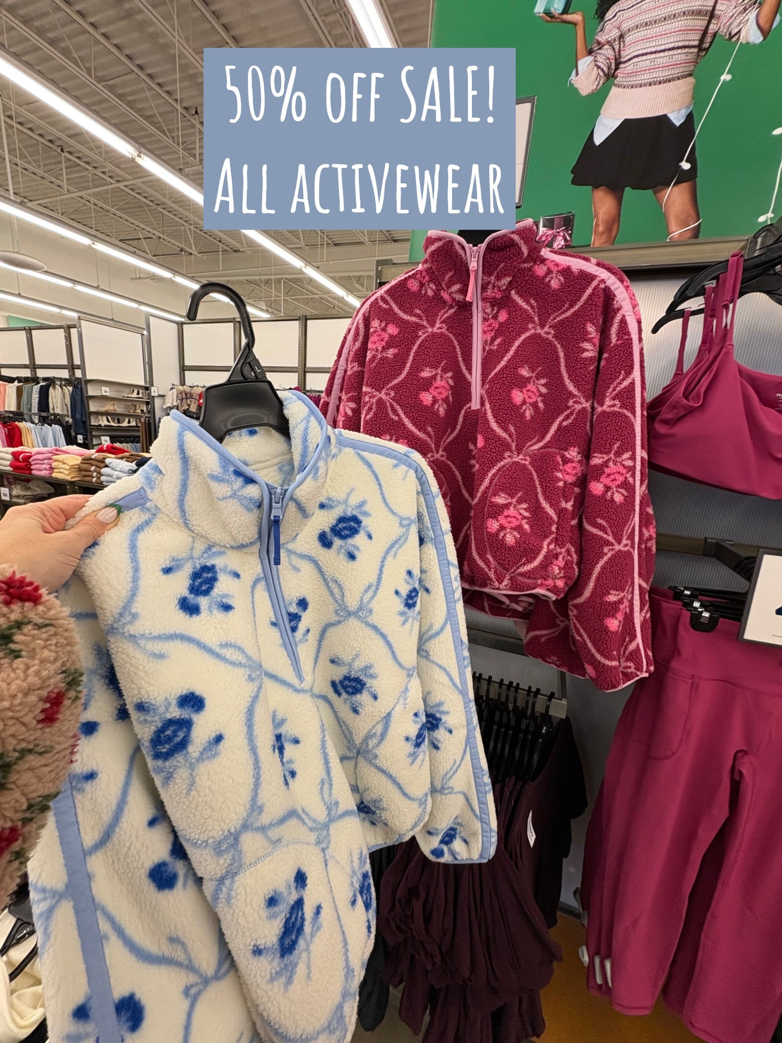 50% off the coziest pullover fleeces! Cute new colors and patterns for spring. 
Old navy activewear, fleece, Sherpa


#LTKmomlife #LTKSaleAlert #LTKActive