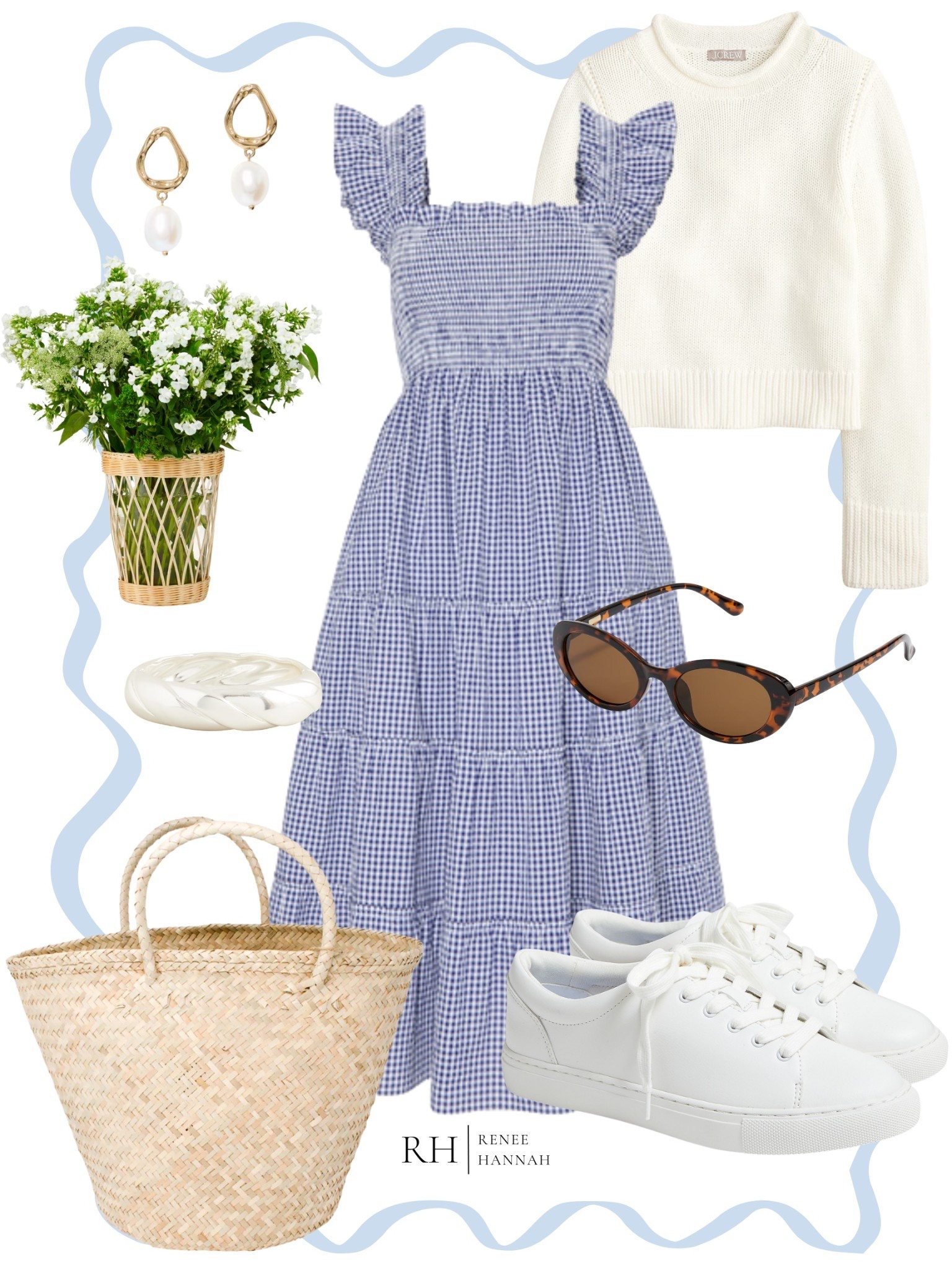 Easy, breezy summer style with my favorite tiered dress, classic white sneakers, and timeless accessories. Perfect for farmers’ markets, beach towns, and everything in between.

#LTKSeasonal #LTKFindsUnder100