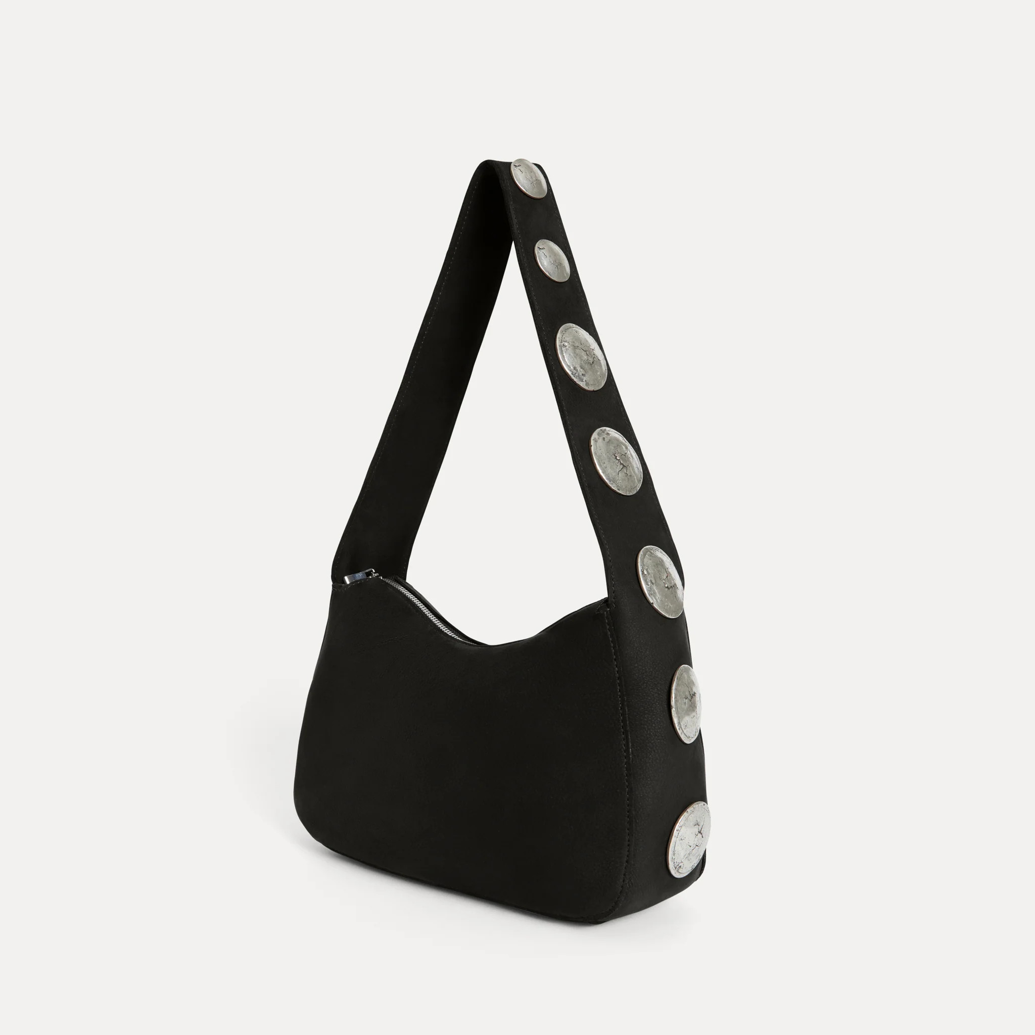 Athena Shoulder Bag Black Nubuck | Streets Ahead Inc