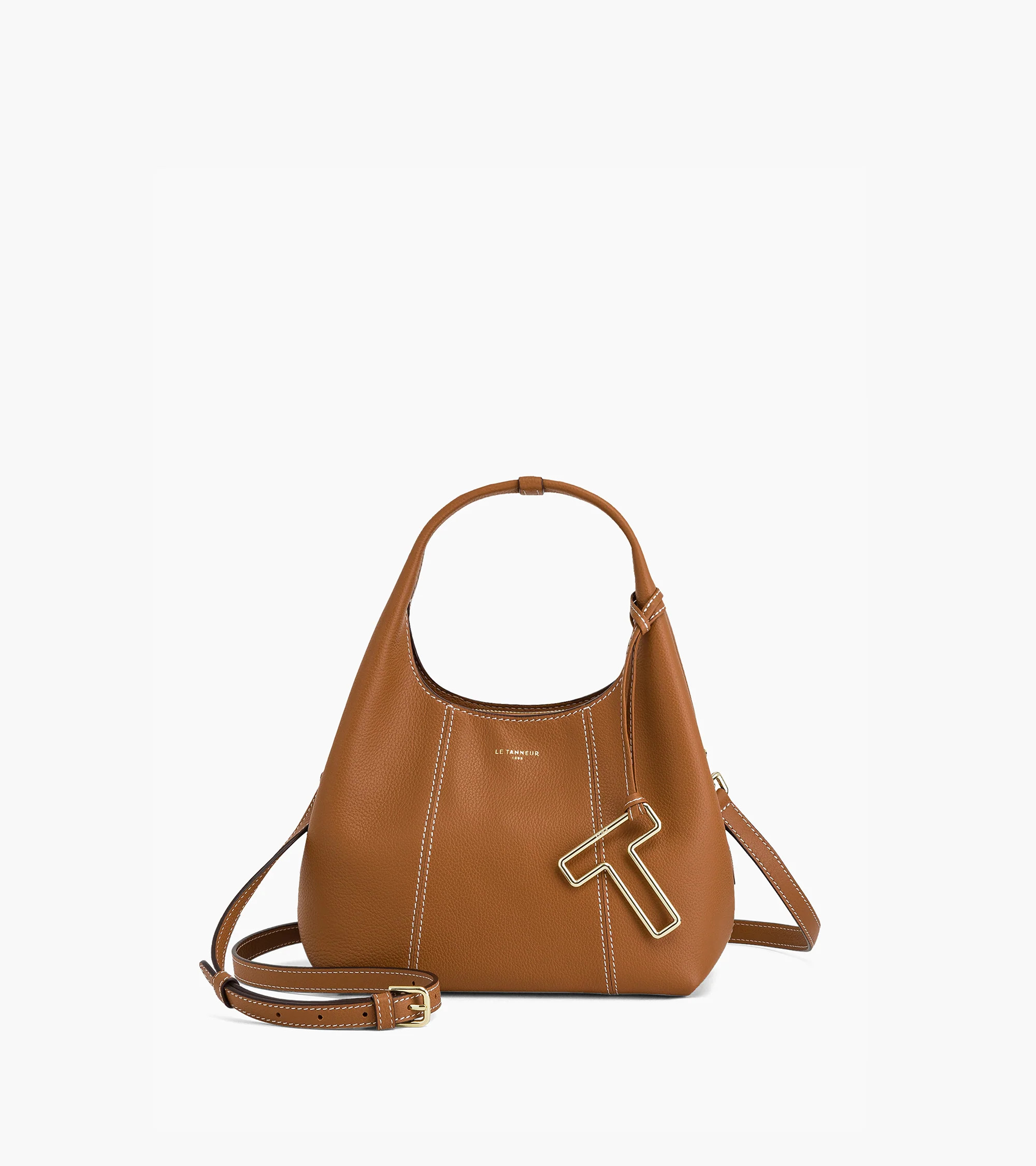 Small Juliette pebbled leather handbag | Le Tanneur