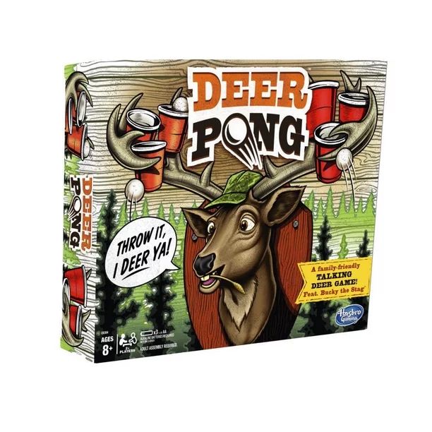 Deer Pong Talking Deer Family Game Ages 8 and Up - Walmart.com | Walmart (US)