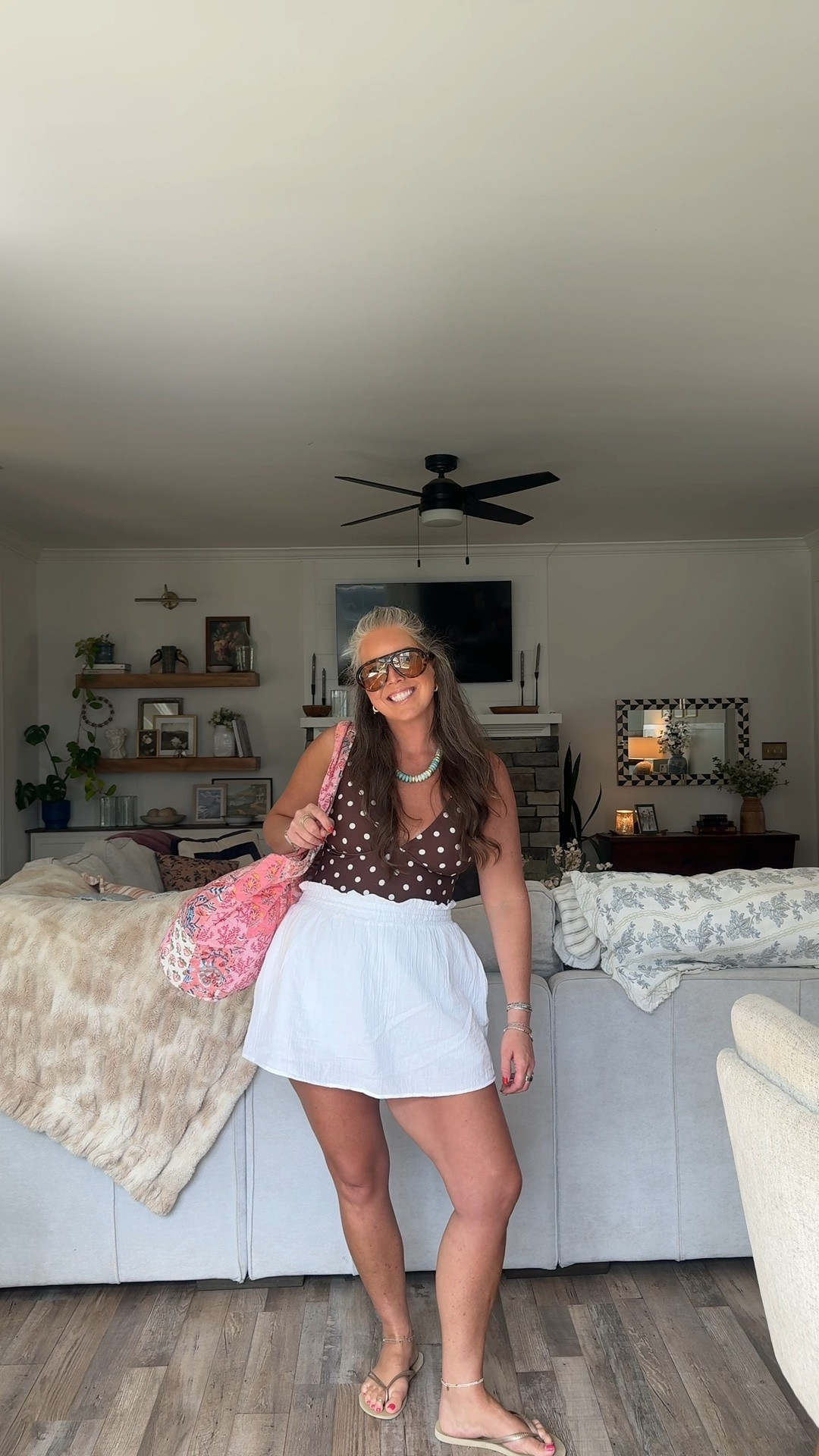 Pool day outfit!! ☀️
I’m 5ft 4in 160lb size 10/med-large
Target Swimsuit is medium 
Old Navy skirt is medium

#LTKgrwm #LTKootd #LTKmomlife
