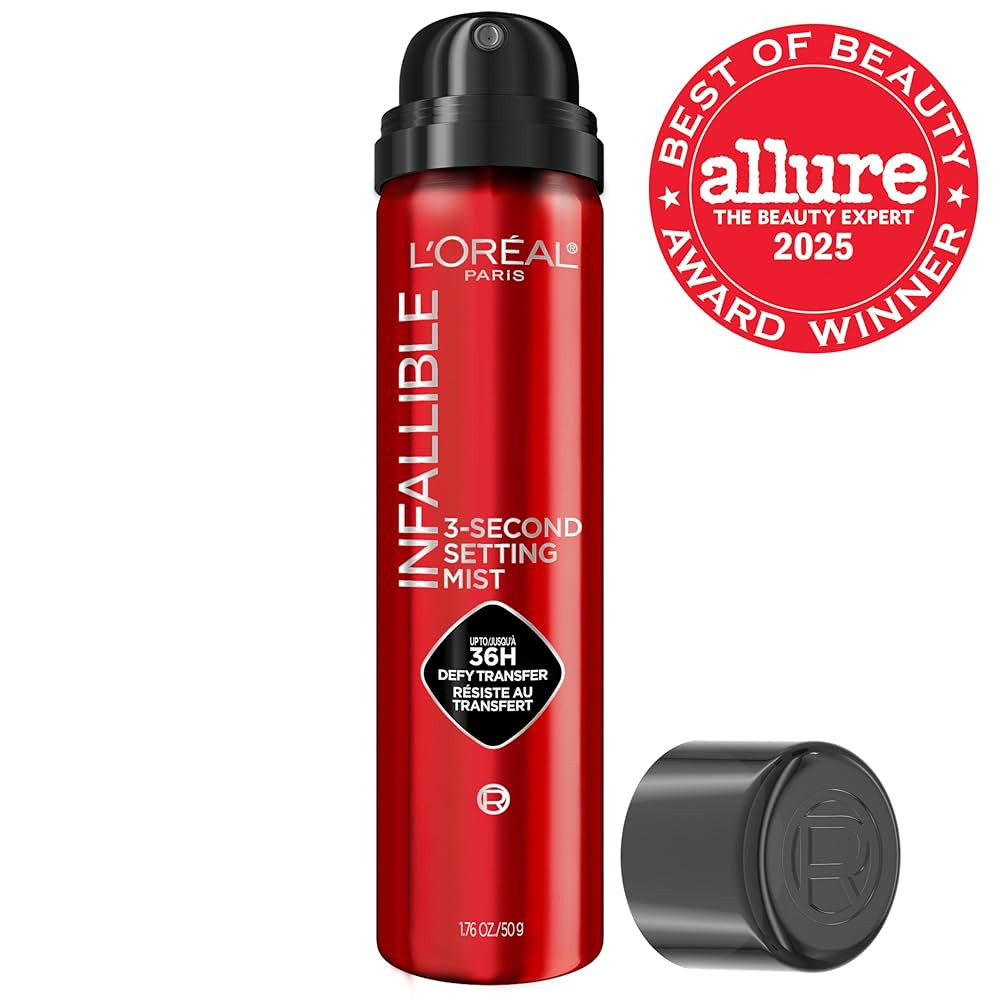 L'Oreal Paris Infallible 3-Second Setting Spray Mist, Microfine Mist for up to 36HR Wear, Clear, ... | Amazon (US)