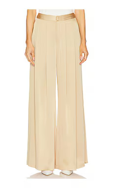 L'AGENCE Aubrie Mid Rise Wide Leg Pant in Latte from Revolve.com | Revolve Clothing (Global)