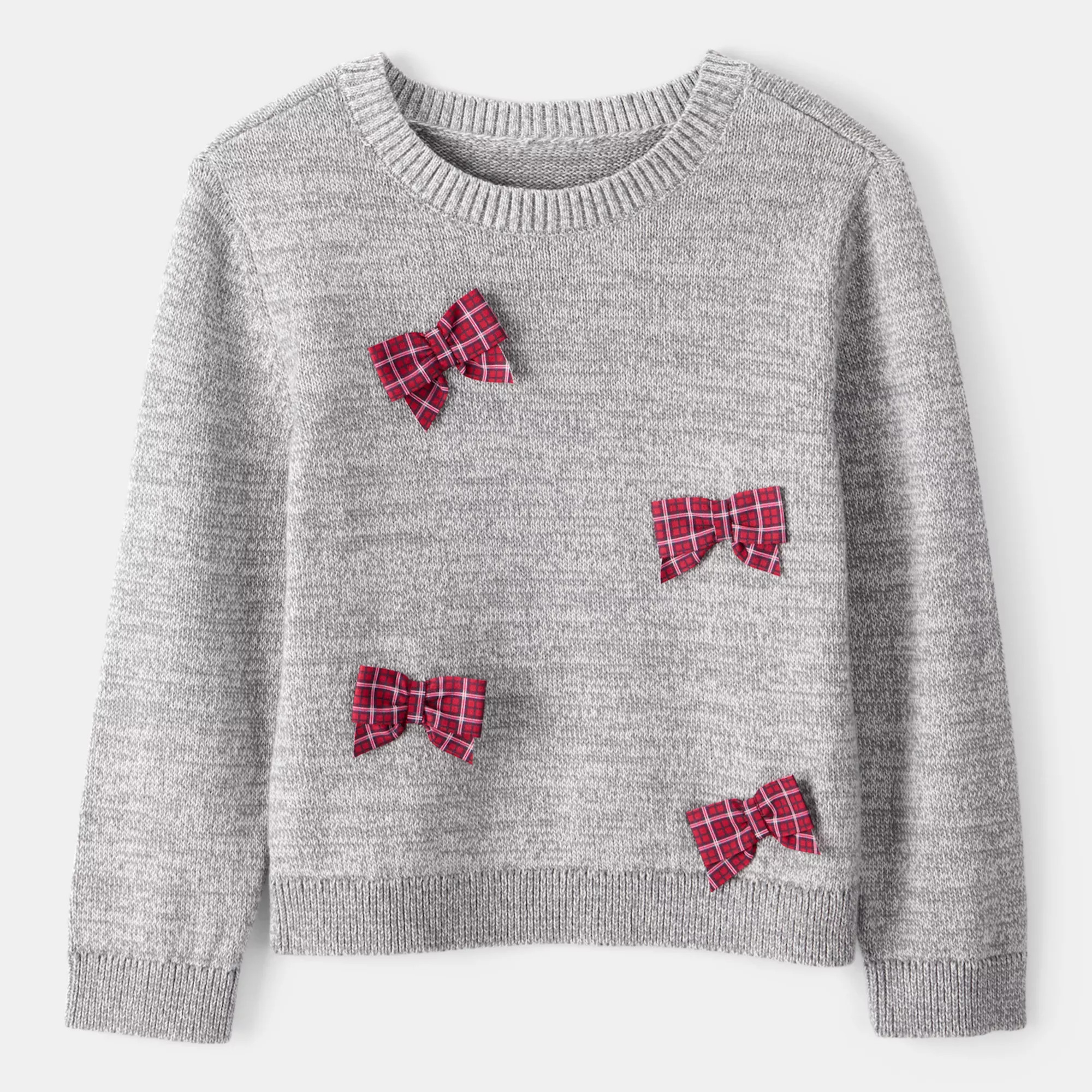 Toddler Girl Carter's Bow Cotton Long-Sleeve Sweater | Kohl's