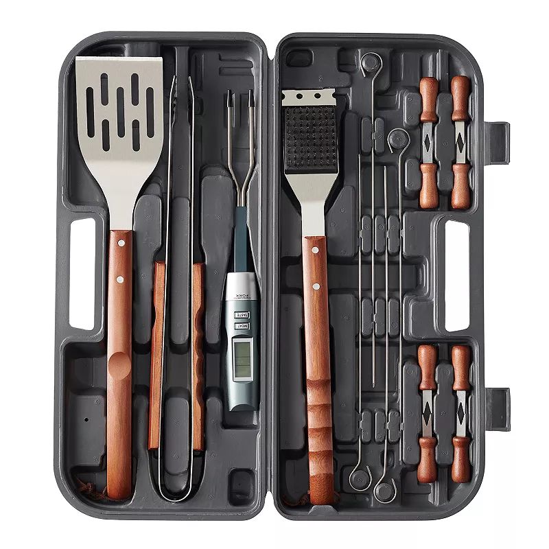 Food Network 17 pc. BBQ Tool Set, Grey | Kohl's