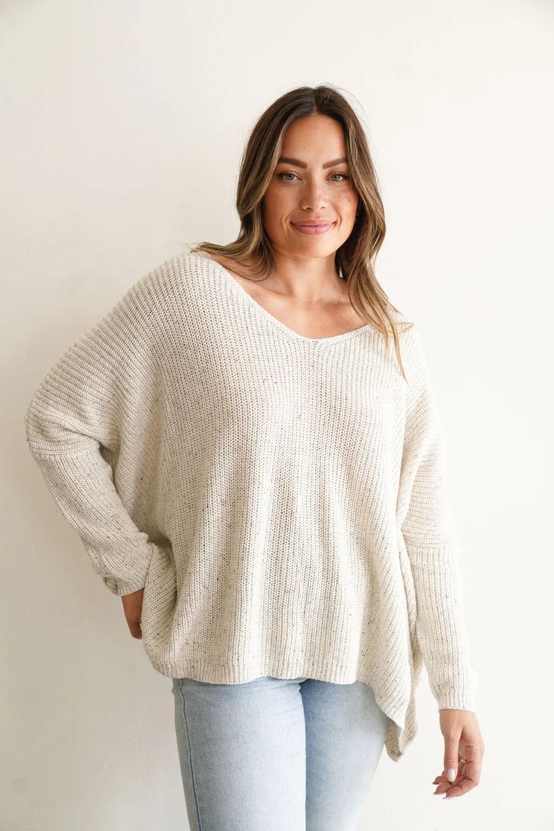 Rhea Knit Oversized Sweater | Carly Jean Los Angeles