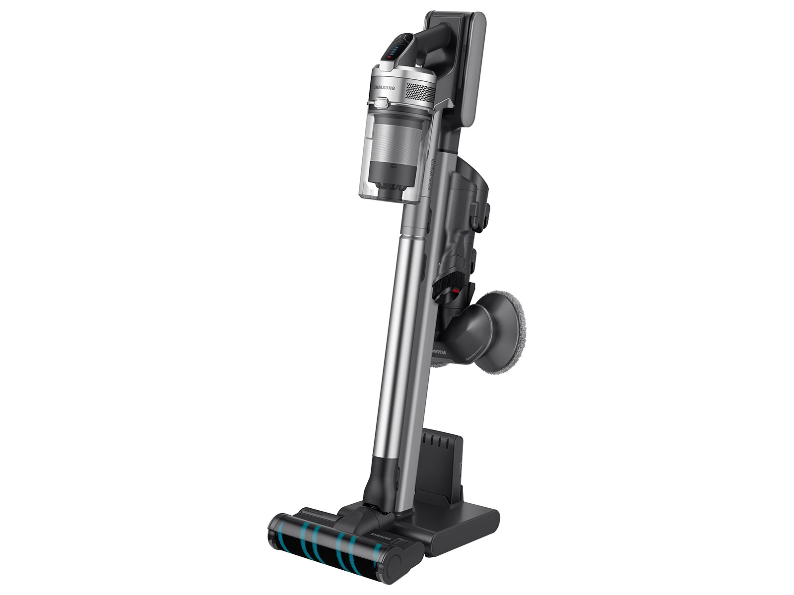 Jet VS90 Stick Vacuum with Spinning Sweeper in Titan ChroMetal Vacuum - VS20R9048S3/AA | Samsung ... | Samsung