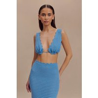 Jadia Crochet Bralette - Cornflower Blue | MESHKI US