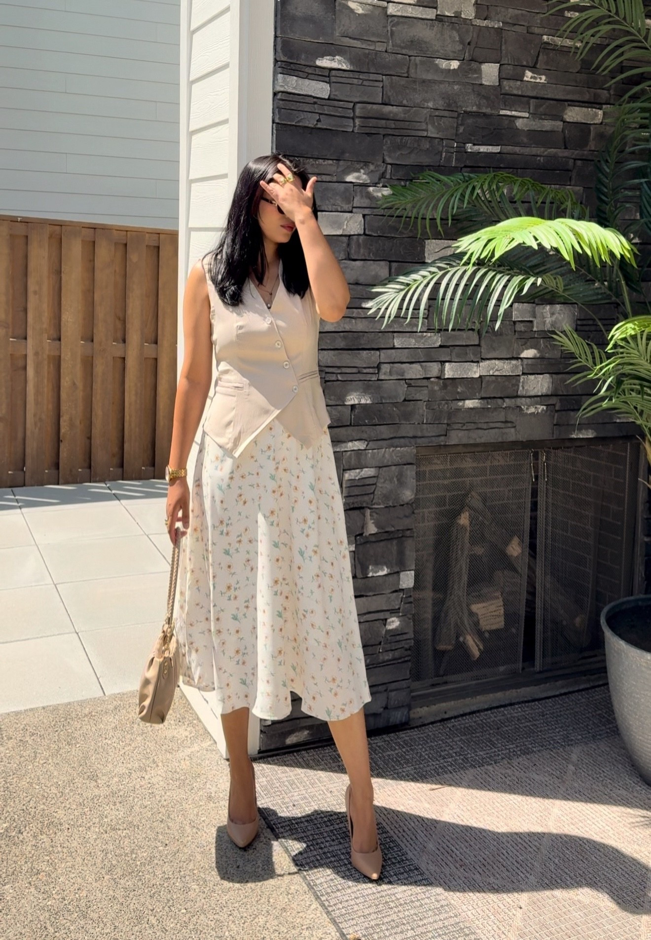 Vest coat with midi skirt 

#LTKFindsUnder50 #LTKSaleAlert #LTKPetite