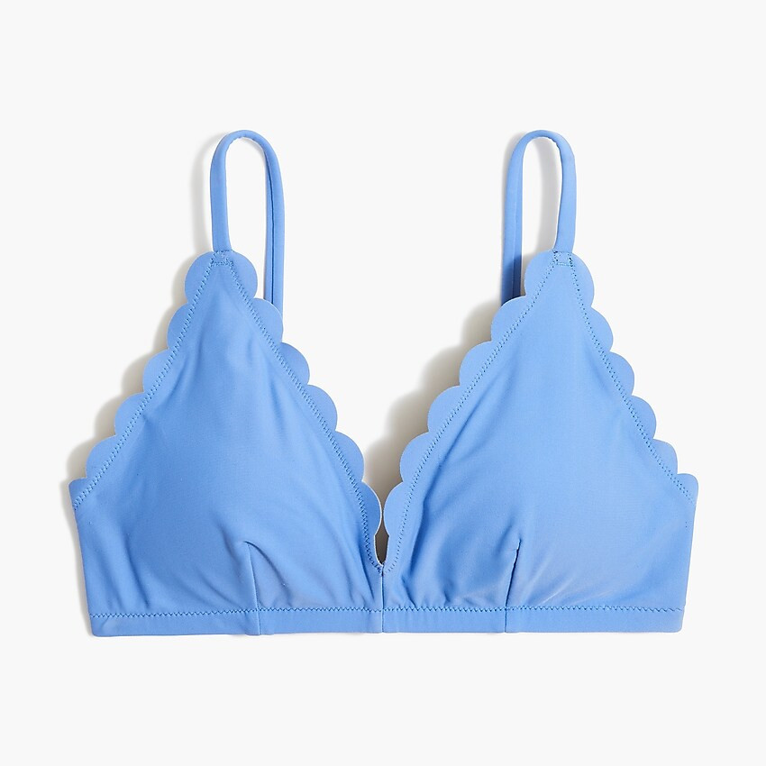 Scalloped bikini top | J.Crew Factory