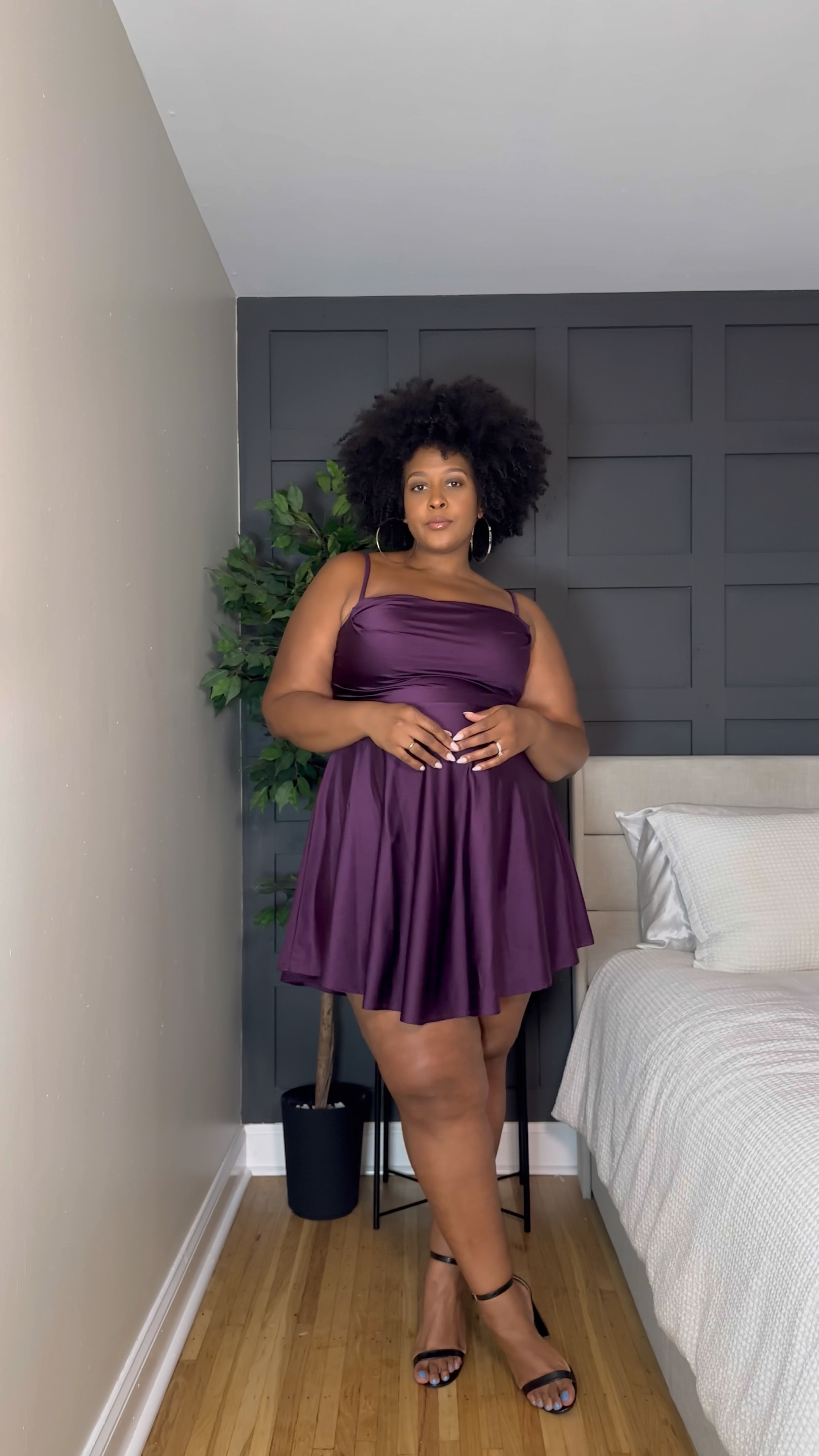 The perfect plus size fit & flare dress! I wore this to a brand dinner and I can’t wait to wear it again… it was so comfy, the material STRETCHES. I love this look for date night or girls’ night!

It runs true to size. I’m wearing a 16W and my bump was fine because of the stretch + flare silhouette. 

My shoes are available in WIDE FIT! 🙌🏽

#LTKBump #LTKPlusSize #LTKSaleAlert