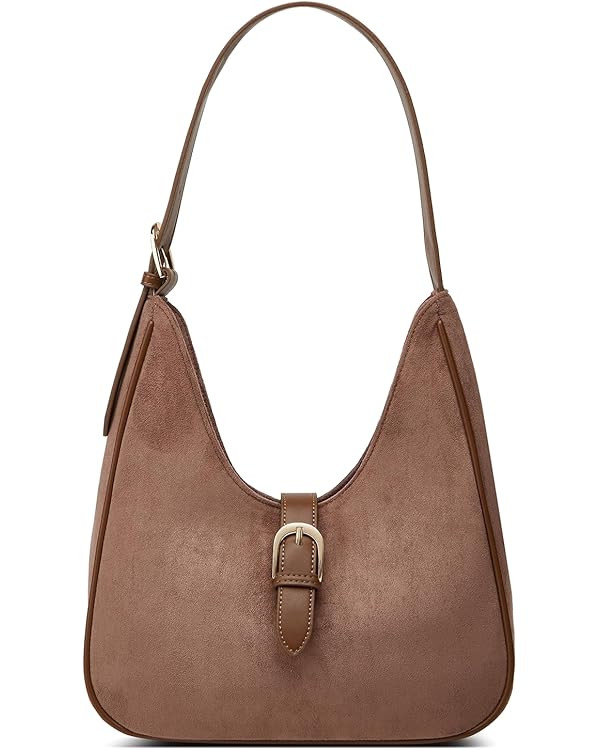 Retro Suede Shoulder Bag For Women Underarm Bag Winter Women's Hobo Bag Purse Tote Bag Commuter H... | Amazon (US)