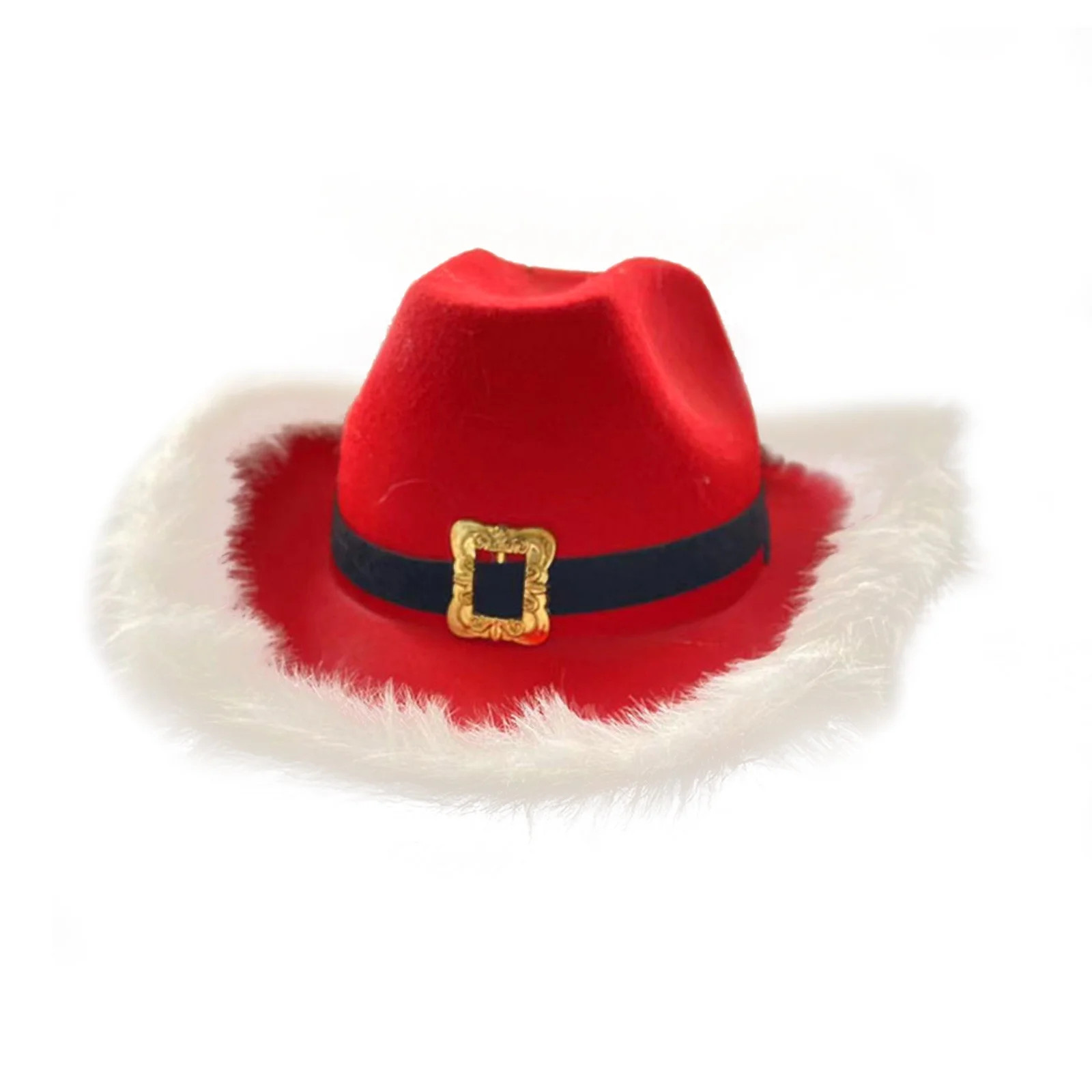 AnuirheiH Party Cowboy Hat Christmas Hat with LED Lights,Red Western Cowgirl Hat Santa Claus Deco... | Walmart (US)