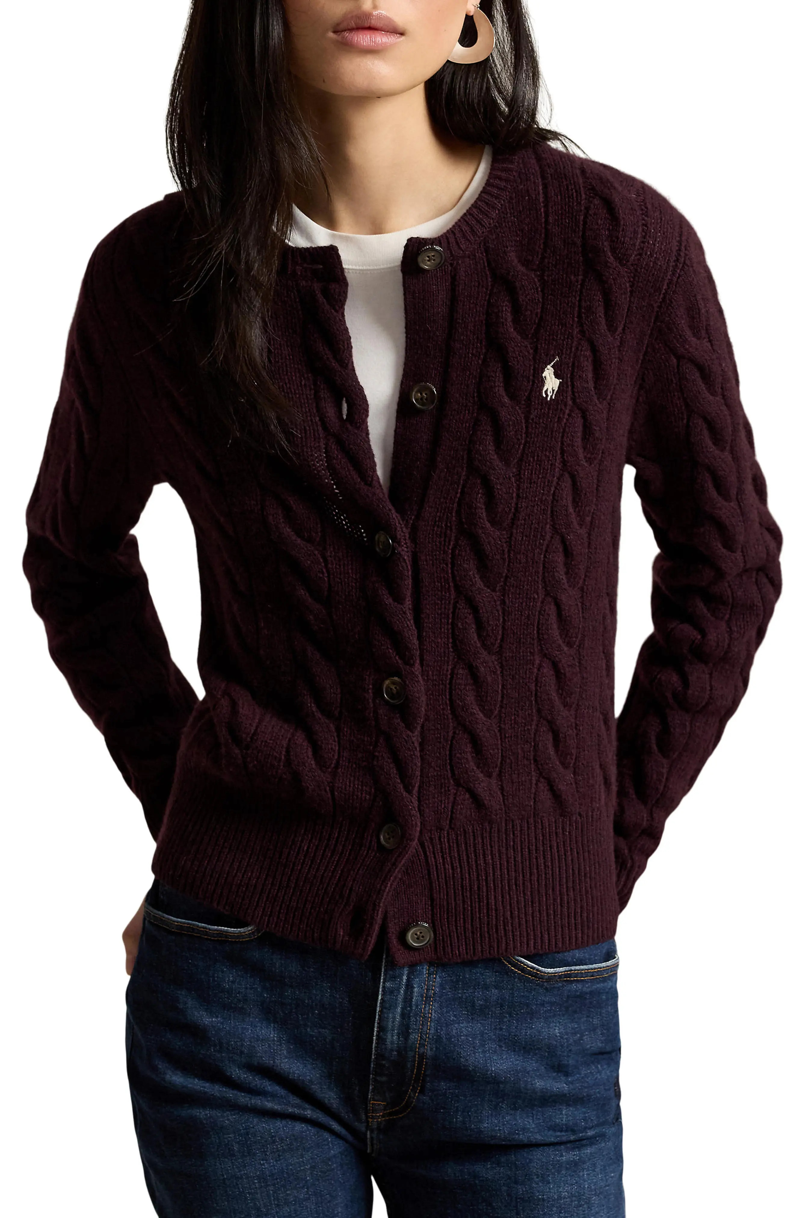 Polo Ralph Lauren Wool & Cashmere Cardigan (Women) | Nordstrom | Nordstrom