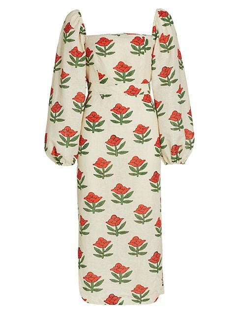 Lottie Floral Midi-Dress | Saks Fifth Avenue