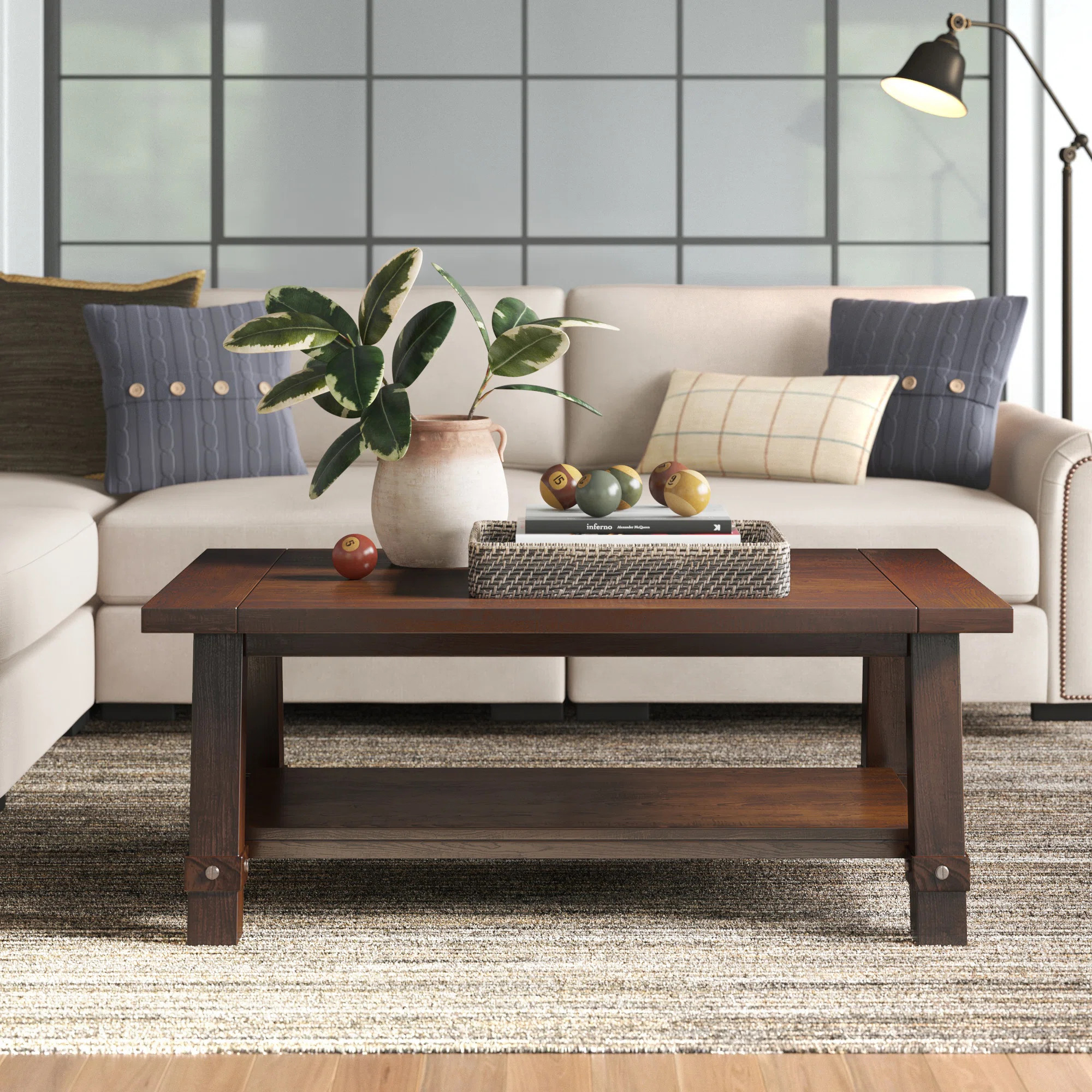 Tullly Solid Wood Top Coffee Table | Wayfair North America