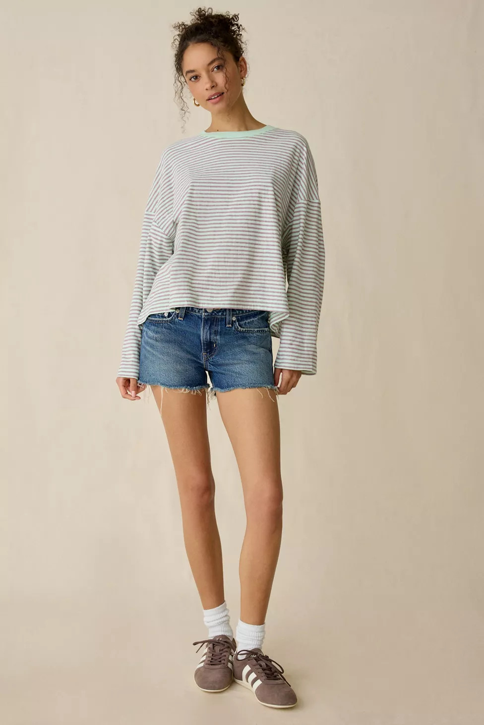 BDG Boxy Long Sleeve Spill The Tee | Urban Outfitters (US and RoW)