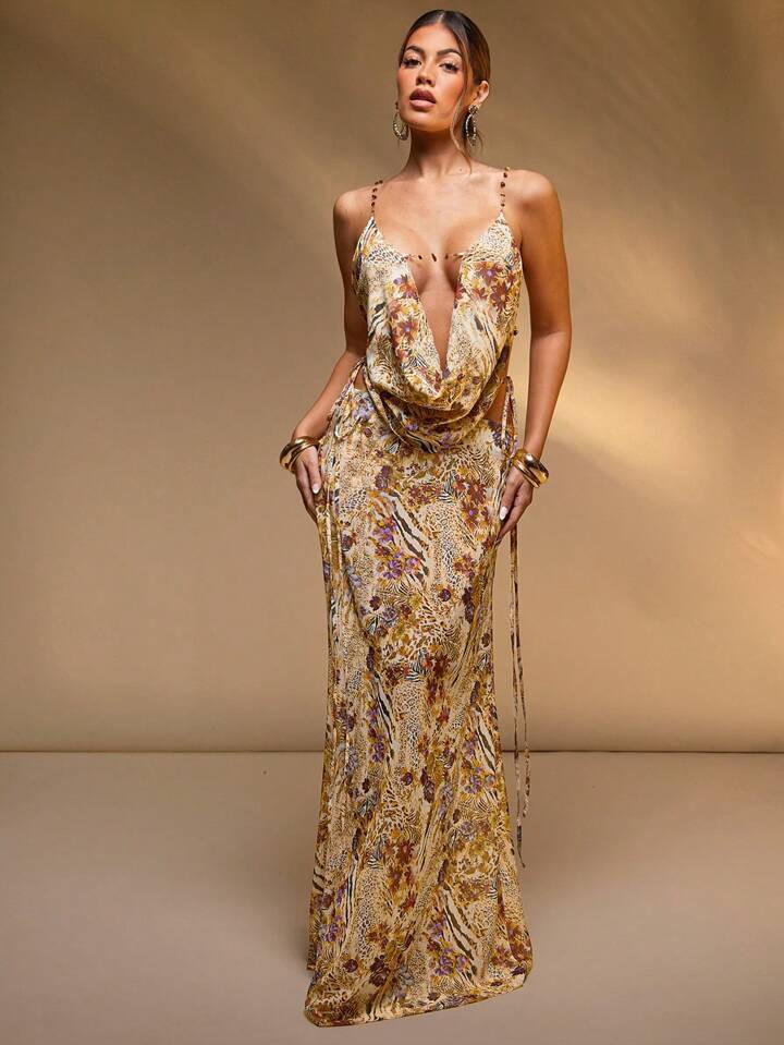 $14.31$17.54-18%Hauture Women Lace-Up High Waist Maxi Skirt, Minimalist & Fashionable, Suitable F... | SHEIN