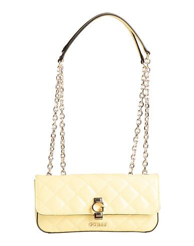 Guess Woman Shoulder bag Pastel yellow Size - Polyurethane | YOOX (US)