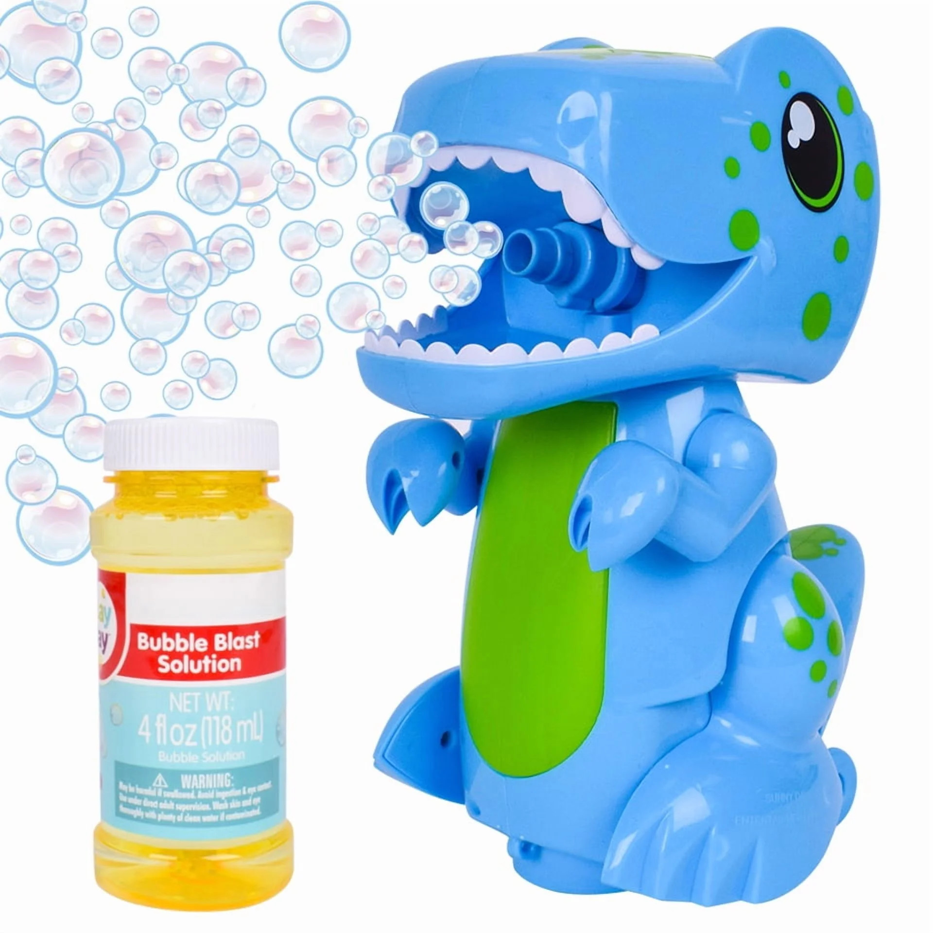 Play Day Bump N Go Bubble Blowing Dino with Lights, Sounds & Movement for Children Ages 3+ | Walmart (US)