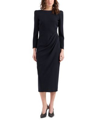 Emporio ArmaniDraped Front Midi Dress | Bloomingdale's (US)