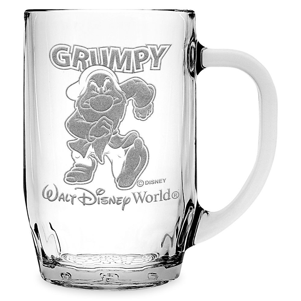 Grumpy Glass Mug by Arribas Large Personalized Official shopDisney | Disney Store