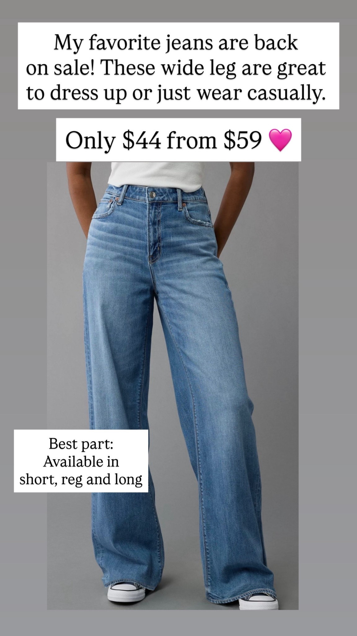 American Eagle wide leg jeans are only $44 right now. These are my favorite wide leg jeans. They are so comfortable and so cozy.

#LTKSaleAlert #LTKootd