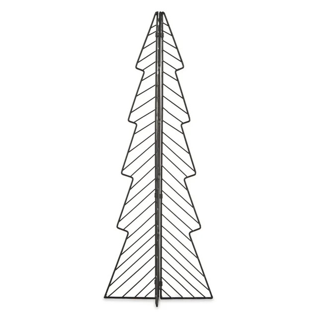 Medium Folding Black Wire Christmas Tree Decor, 24 in, by Holiday Time | Walmart (US)
