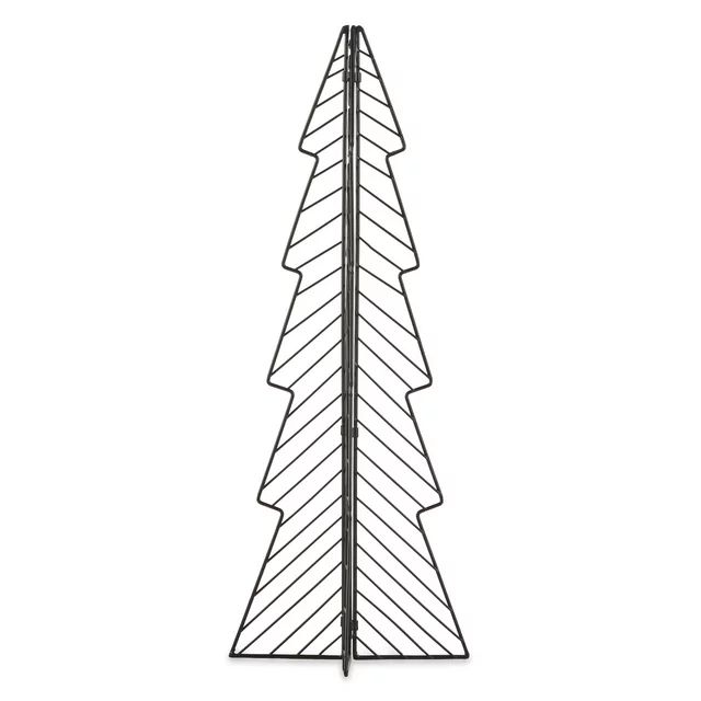 Medium Folding Black Wire Christmas Tree Decor, 24 in, by Holiday Time | Walmart (US)