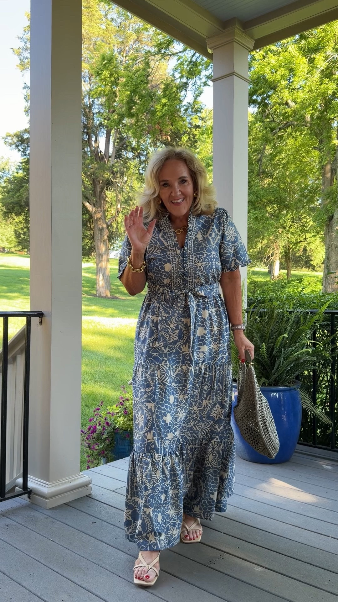 Dress is a pretty cotton poplin but looks like chambray Julie Vos sample sale item of the day! I love this link necklace. It’s a presence and has a pretty texture to the signature Julie Vos metal. 

Dress I’m wearing an 8

#LTKOver40 #LTKSaleAlert #LTKWedding

#LTKootd #LTKMidsize