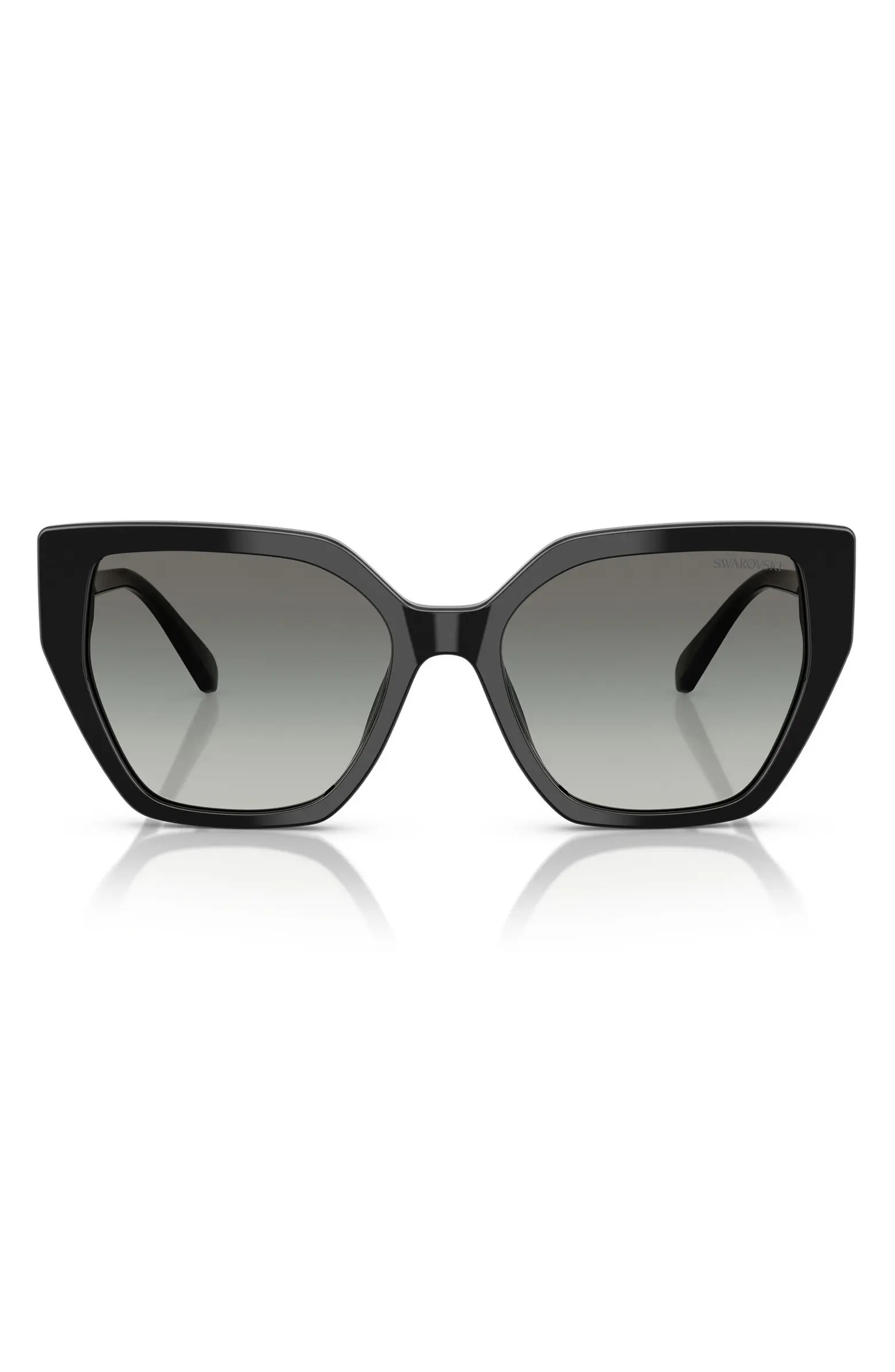 56mm Polarized Irregular Cat Eye Sunglasses | Nordstrom