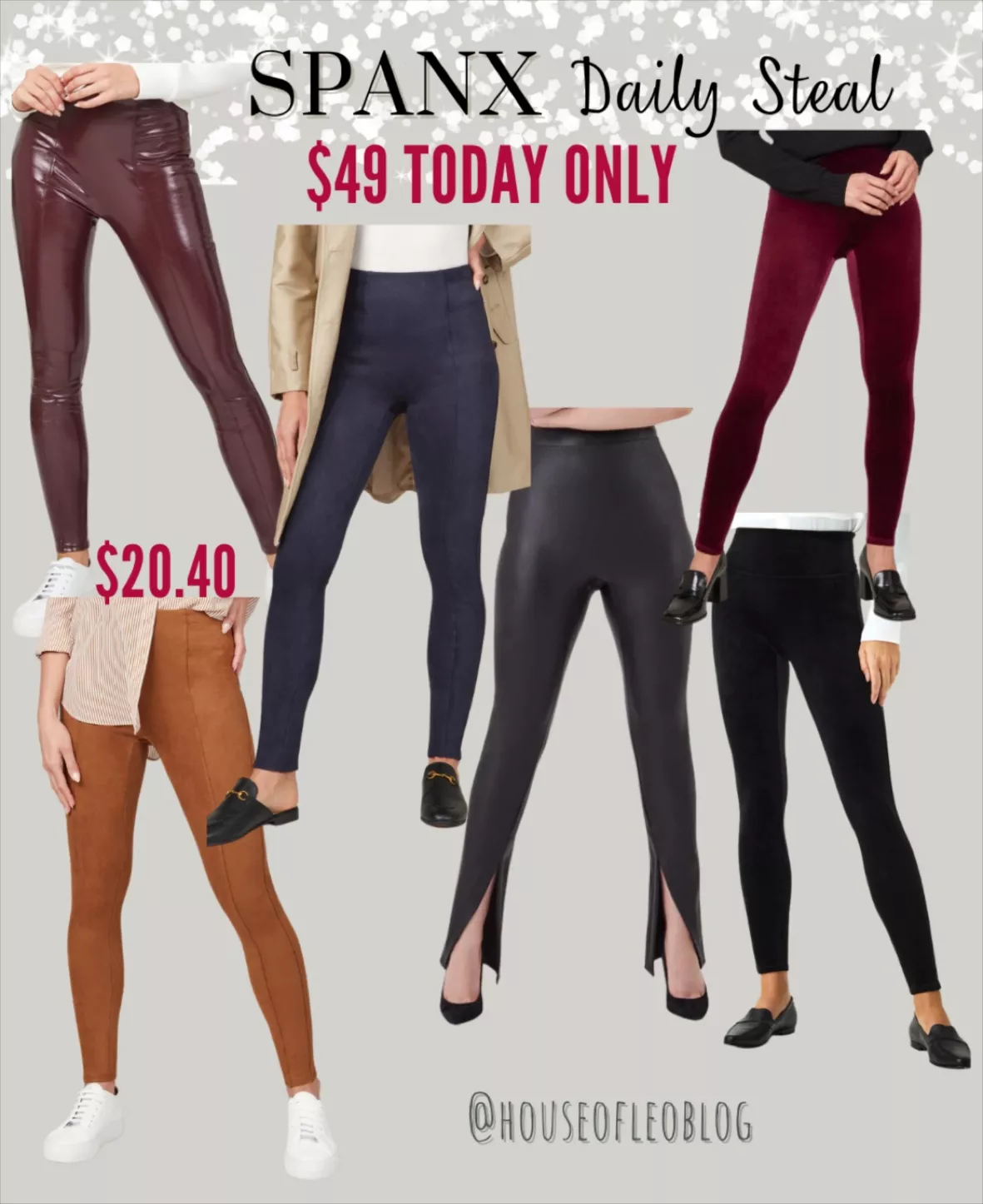 Spanx Women's Faux Leather Leggings curated on LTK